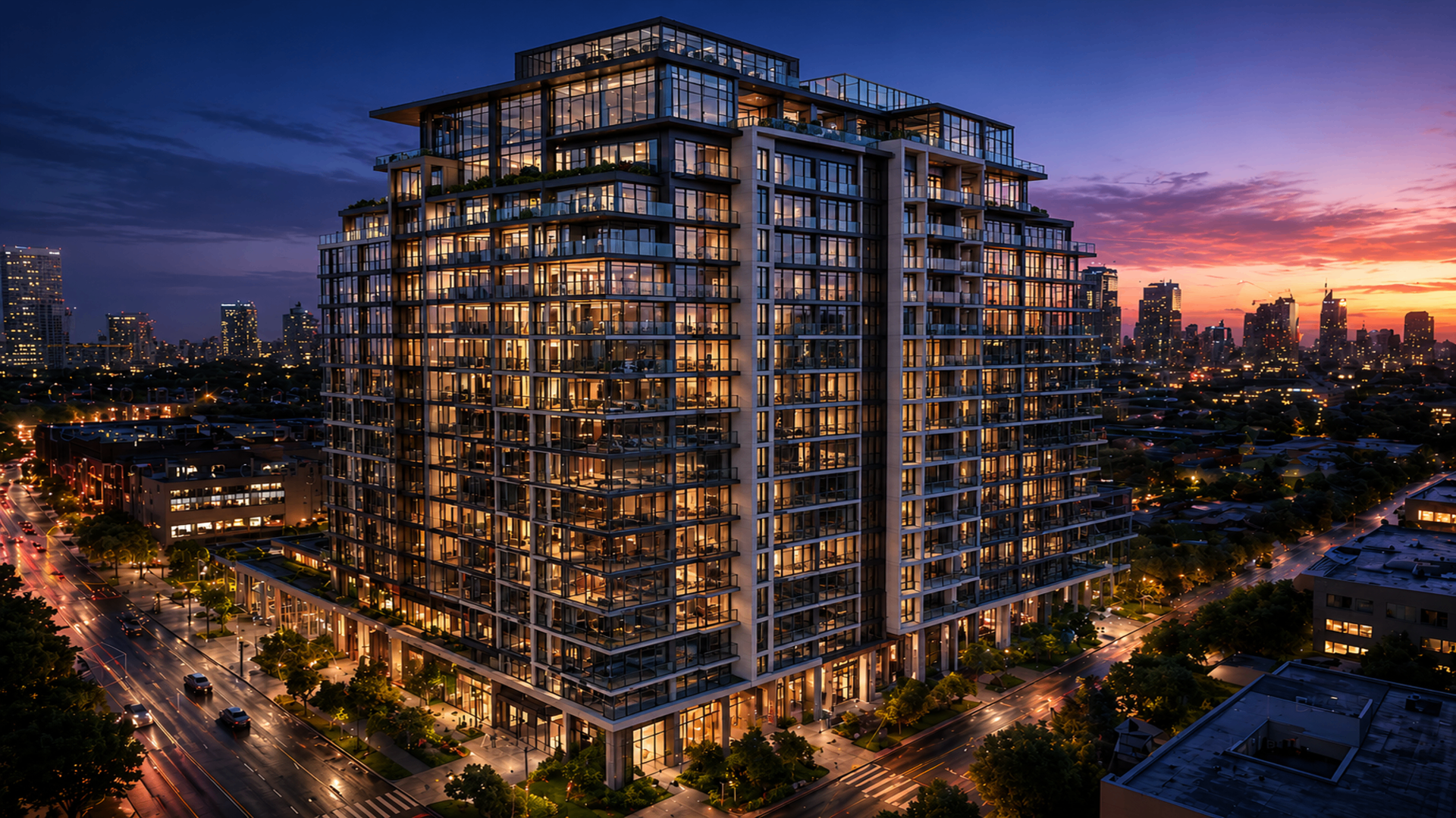 Completed building